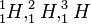 ^{1}_{1}H, ^{2}_{1}H, ^{3}_{1}H