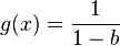 g(x) = \frac{1}{1-b}