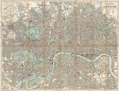 1890 Bacon Traveler's Pocket Map of London, England - Geographicus - London-bacon-1890.jpg